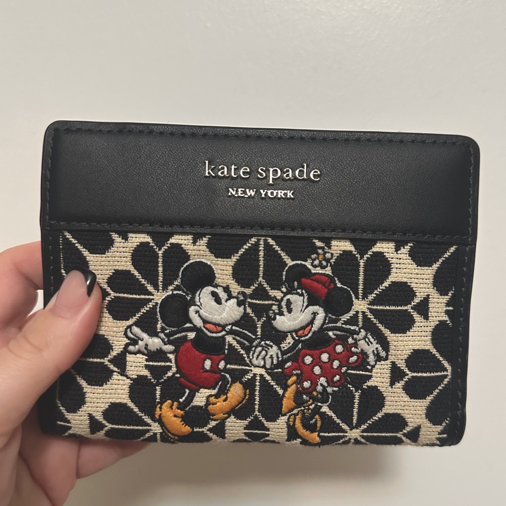 ✨💕 LIKE NEW Kate Spade Disney 100 Year Mickey Minnie Bifold Wallet